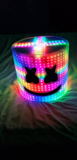 Marshmello helmet / mask turtorial complete with steps. Marshmello Led Maske T Form Oben Gefuhrt Etsy