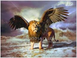 Eagle Winged Lion Beast Of Daniel 7 This Beast Represents The Kingdom Of Babylon And Is Coming Out Of The Sea And Four Lion With Wings Beast Like A Lion