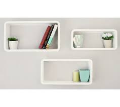 Buy Home Set Of 3 Cubes White At Argos Co Uk Visit Argos Co Uk To Shop Online For Wall M Floating Shelves Floating Shelves Bathroom Floating Shelves Bedroom