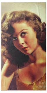 Susan Hayward, Vintage Actress #10 Bath Towel