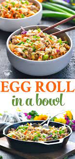 One Skillet Egg Roll In A Bowl Recipe Ground Chicken Recipes Healthy Ground Chicken Recipes Healthy One Pot Meals