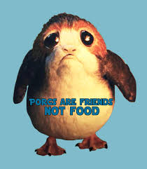 Porgs Are Friends Not Food Star Wars Last Jedi Episode 8 Star Wars Humor Star Wars Memes Star Wars Characters