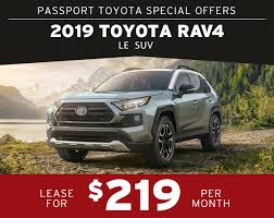 Search 2019 toyota rav4 hybrids for sale near you. Drive Away From Passport Toyota In A New 2019 Toyota Rav4 For Only 219 Per Month Passport Toyota Blog