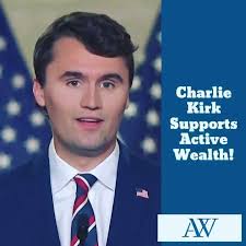 So this is kind of a BIG DEAL! Thanks for your support Charlie! We think  you’re great! #ActiveWealth #charliekirk #am920theanswer