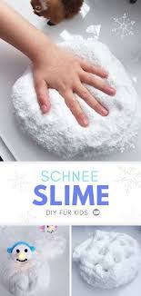 Diy Snow Slime Fluffiges Schnee Schleim Rezept Schneemann Basteln Mit Kindern Schleim Selber Machen Bastelideen