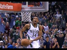 That sports science bit on giannis found that his hands are exceptionally big even for a guy of his size. Giannis Antetokounmpo Big Two Hand Windmill On The Fastbreak Youtube