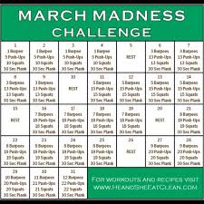 March Madness Fitness Challenge He And She Eat Clean In 2020 March Madness Fitness Challenge March Fitness Challenge Workout Challenge