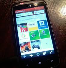 ابحث بطريقة أسرع باستخدام هاتفك النقال. Opera Mini Running On Windows Phone 7