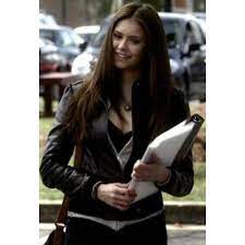 Elena Gilbert Vampire Diaries Black Leather Jacket Elena Gilbert Style Elena Gilbert Vampire Diaries Outfits