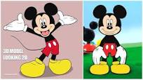 Mickey Mouse and Minnie Mouse Toon 3D Model Showcase!