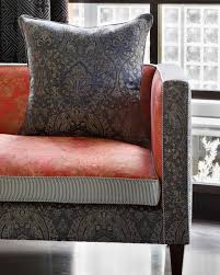 Stunning Sofa Upholstered In Renaissance The Grand Tour Collection Featuring Makins Paisley In Cashmere 3000 11173 Combined With Raspberry Madurai Koltuklar