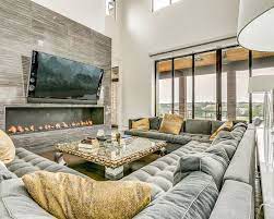 Contemporary Living Design Ideas Remodels Photos Houzz Media Room Decor Home Cinema Room Dream Living Rooms