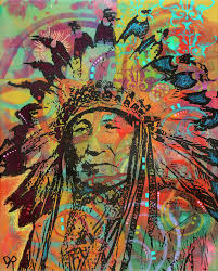 Native American V Art Print by Dean Russo