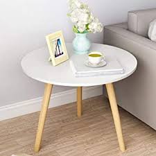 Amazon Com Small Round Coffee Table In 2020 Wood Table Legs Solid Wood Side Table Round Wood Coffee Table