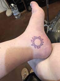 Purple Sun Tattoo Tattoos Little Tattoos Sun Tattoo