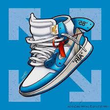 How to make an air jordan 1. Off White X Air Jordan 1 Unc Powder Blue Aq0818 148 Sneakers Wallpaper Nike Wallpaper Shoes Wallpaper