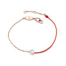 Transit Red String Bracelet With Diamond 18k Real Gold Plated Red String Bracelet Jewelry Does Not Fading Not Allergic Stainless Steel E026 Shopee Philippines