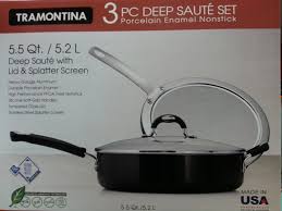 Tramontina 3 Piece Deep Saute Set W Lid And Splatter Screen You Can Get More Details By Clicking On T Splatter Screens Cookware Set Nonstick Cookware Sets