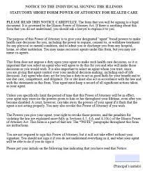 To set this precaution in motion, the name, address, and phone number of the successor agent the principal wishes for this position. Free Illinois Medical Power Of Attorney Form Pdf Template