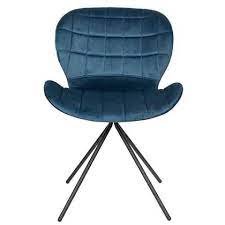 zuiver omg velvet stoel limited edition fluweel blauw set van 2 stoelen blauw fluweel