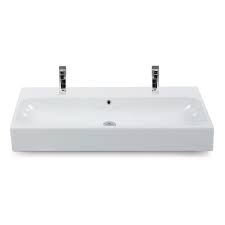 If your sink has already been drilled for extra holes, use an optional plate to cover them up. Cerastyle 080500 U Bathroom Sink Pinto Nameek S