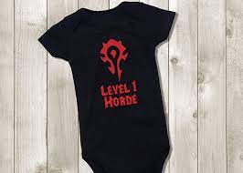 Level 1 Horde Bodysuit Future Horde Baby Onepiece World Of Etsy