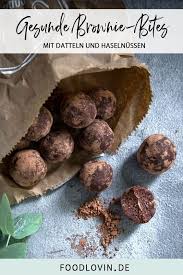 Schokoladige Brownie Bites Rezept Lebensmittel Essen Rezepte Datteln