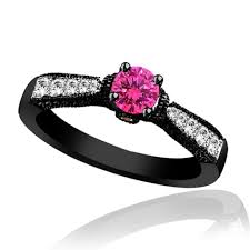 Black And Pink Engagement Rings Black Gold And Pink Engagement Rings Pink Engagement Ring Black Gold Engagement Rings Pink Ring