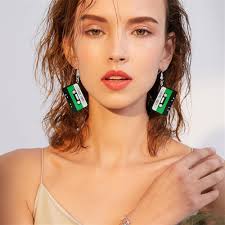 90s Outfits For Women 80s 90s Earrings For Women Colorful Lightning  Martinique Neon Earrings