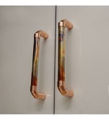 Antique Copper Door Handles Copper Kitchen Drawer Handle Etsy Copper Bathroom Accessories Copper Handles Copper Kitchen