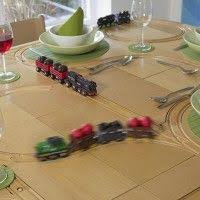 Transporting Food Around The Table Tracktile Tables Video Wooden Train Wooden Train Set Dining Table Setting