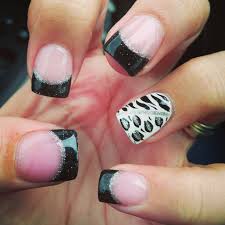 Black And White Cheetah Print Nails Pin By Jamie Mariano On My Nail Art Designs Zebra Print Nails Trendy Nails Funky Nails