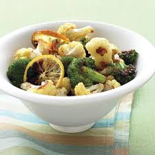 Roasted Broccoli And Cauliflower With Lemon And Garlic Recipe Recipe Vegetable Side Dishes Roasted Broccoli Broccoli Recipes