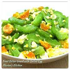 This is a simple recipe using only two main. Fried Bitter Gourd With Salted Egg Marina S Kitchen