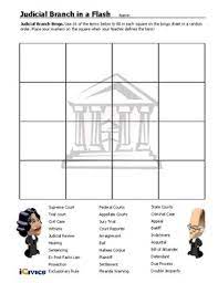 Circulate to answer questions as necessary. Civics Unit 9 Day 7 Modified Court Bingo Sheet By Conquering Civics And History