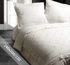 dekbedovertrek micropercal fancy embroidery rl12 creme dekbedovertrek wit dekbed romantisch beddengoed