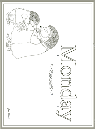 Color online with this game to color days of the week coloring pages and you will be able to share and to create your own gallery online. Days Of The Week Hedgie Coloring Page Monday