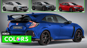 2018 Honda Civic Type R Paint Color Options