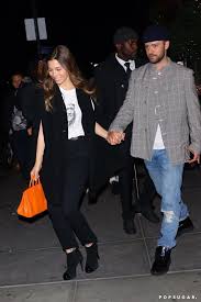 Here's a timeline of their romance timberlake and biel first crossed paths at a birthday party. Justin Timberlake And Jessica Biel Holding Hands Nyc 2019 Popsugar Celebrity