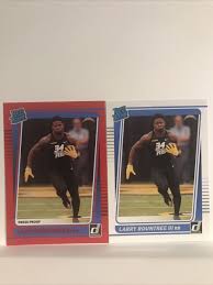 Larry Roundtree III 2021 Donruss Rated Rookie Red Press Proof Card #296  Chargers