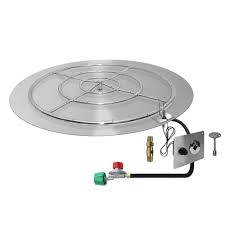 Starfire Designs Round Fire Pit Burner Kit Spark Ignition Fire Pit Kit Fire Pit Chairs Metal Fire Pit