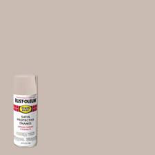 Rust Oleum Stops Rust 12 Oz Protective Enamel Satin French Beige Spray Paint 6 Pack 276271 The Home Depot