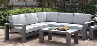 With the largest selection of sectional sets online, secure checkout technology, and prompt, courteous customer. Buy Furniture Of America Codington Outdoor Sectional In Gray Fabric Online