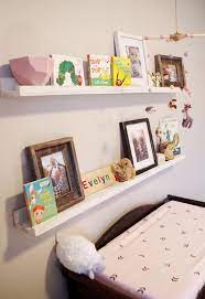 Finding somewhere to store those favorite little things can be a challenge. Rustic White Nursery Shelves Reclaimed Wood Baby Room Etsy Nursery Shelves Nursery Wall Shelf Bookshelves Kids
