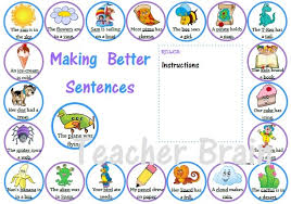 A Fun Boardgame From Teacher Brain As You Move Around The Board You Need To Make Up Better Sentences For The Pic Math Board Games Good Sentences Word Program