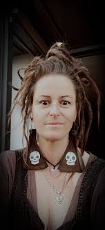 Large Deer Scapula Dyed and Hand Painted Skulls Ear Hangers Weights Spooky  Halloween