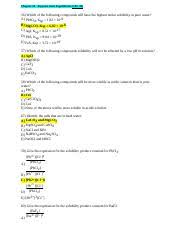 2046 Exam 3 All Chapters Docx Chapter 16 Aqueous Ionic Equilibrium Ch 18 56 Which Of The Following Compounds Will Have The Highest Molar Solubility In Course Hero
