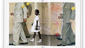 Book measures 12.5'' x 18.5'', bound in red cloth boards with the original dust jacket. Book Review Norman Rockwell Painting The American Dream Best Design Books