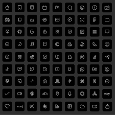 The perfect black and white icons & widgets for your home screen! Pin On App Icon
