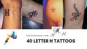 Combine two letters make tattoo. 40 Letter H Tattoo Designs Ideas And Templates Tattoo Me Now